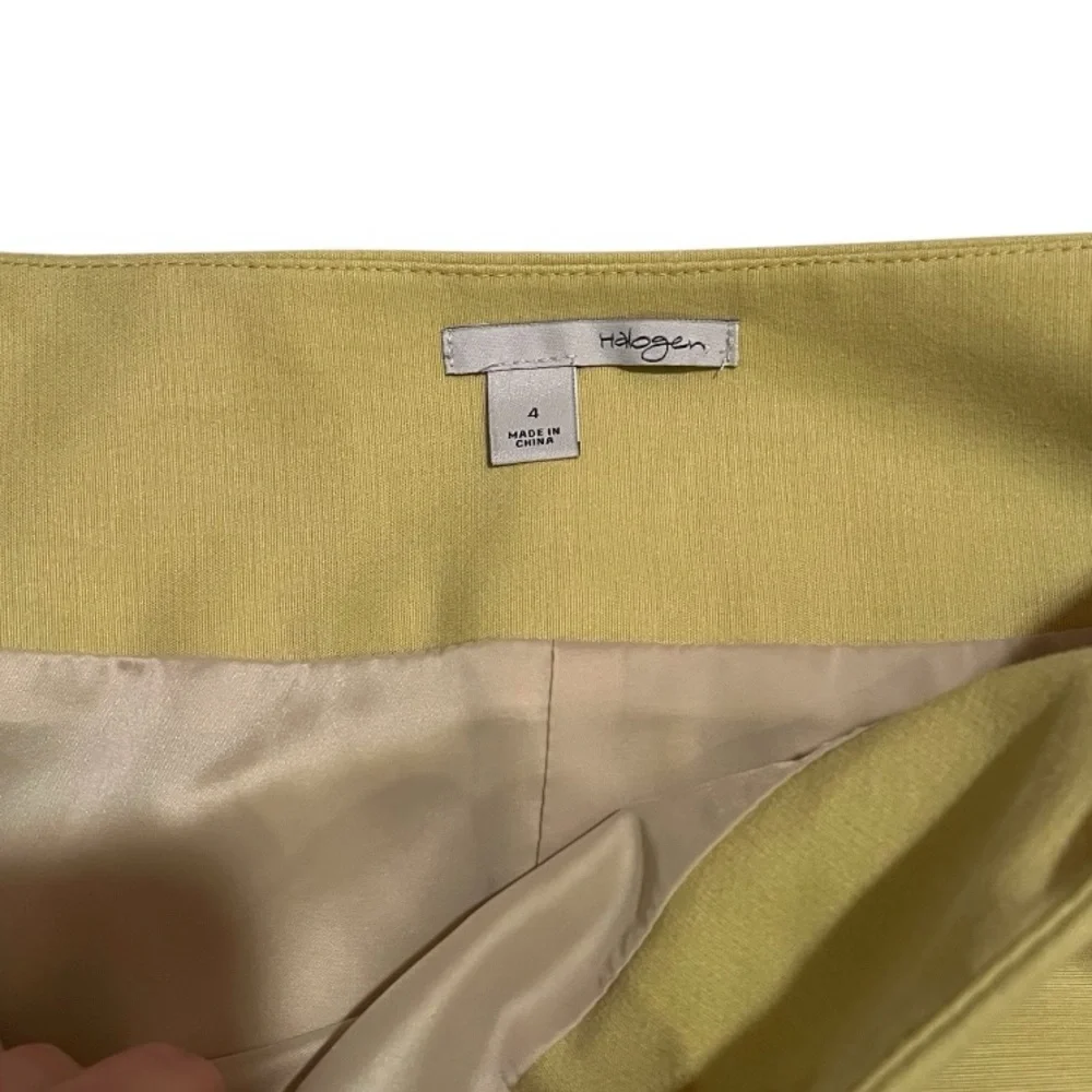 Halogen‎ Nordstrom Pencil Knee Length Skirt Light Green Size 4 Career Casual